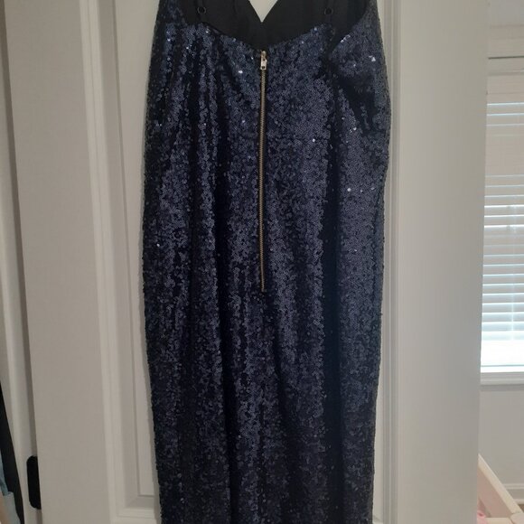 Women's Navy Sequin Dress - Picture 2 of 2